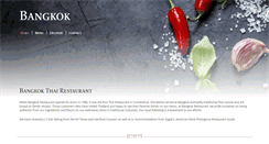 Desktop Screenshot of bangkokrestaurant.com