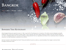 Tablet Screenshot of bangkokrestaurant.com