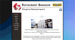 Desktop Screenshot of bangkokrestaurant.dk